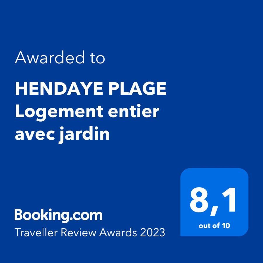 Hendaye Plage Logement Entier Avec Jardin Exterior foto